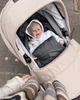Зимовий дитячий конверт-кокон на флісі для новонароджених DoRechi Baby XS 0-9 місяців (56-74 см) Графітовий - зображення 3