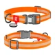 Ошейник для собак водостойкий WAUDOG Waterproof с QR-паспортом, светоотражающий, пластиковая пряжка, S, Ш 15 мм, Дл 25-35 см оранжевый - изображение 1