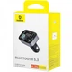 Фм модулятор с подключением флешки Baseus FM Transmiter (BT5.0, 3USB, 87.5-108.0 МГц). Black - изображение 10