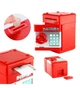 Сейф копилка NUMBER BANK детский, с кодовым замком и купюроприемником, красный (MA229red) - изображение 5