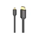 Кабель мультимедийный HDMI M to HDMI micro M 1.5m V2.0 4K 60Hz 18Gbps HDR Dolby Vention (AGIBG) - изображение 2