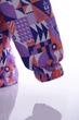 Куртка для девочки на трикотаже Babykroha Абстрактные фигуры фиолетовая 104 см (44907) - изображение 4