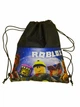 Сумка для обуви Роблокс Roblox сменка для мальчика на шнурках-затяжках черного цвета с принтом - изображение 1