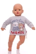 Водолазка для мальчика трикотажная Friend's серая 62 см (34498) - изображение 1