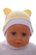 Шапка с ушками интерлок Babykroha Мишка желтый 0м+ (43264) - изображение 1