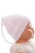 Шапка с узелком интерлок Babykroha белая 0м+ (50145) - изображение 1