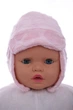Шапка для девочки микрофибра на травке розовая 9м+ (36632) - изображение 1