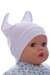 Шапка з вушками кулір Babykroha білий 6м+ (41958) - зображення 3