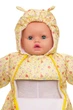 Комбинезон на флисе для девочки Babykroha в сердечко желтый 74 см (27733) - изображение 2