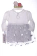 Платье с длинным рукавом Baby girl с бантом серое 74 см (43579) - изображение 4