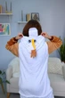 Жіноча кігурумі доросла та підліткова Kigurumi Крижане Серце Сніговик Олаф Білий L 165-175 см (1126) - зображення 5