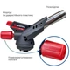 Портативная газовая горелка INTERTOOL GB-0028 с пьезоподжигом и регулятором пламени для пайки и строительных работ - изображение 3