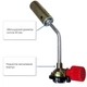 Портативный профессиональный газовый пальник INTERTOOL GB-0026 для пайки и сварки с регулировкой пламени 650044 - изображение 4