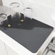 Килимок для сушіння посуду KitchenRug для кухні антиковзаючий вологопоглинаючий гумовий 30х40 см, сірий - зображення 7