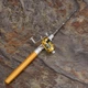 Телескопическая удочка с катушкой FishscribePen, золотистая - изображение 6