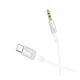 Aux кабель Borofone BL19 Type-C (male) – AUX 3.5мм (male) 1m, White - зображення 2