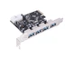 Контролер Ewell PCI-E to USB3.0 (4ext. Molex) VIA(EW039) - зображення 1