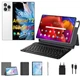 Bідеодзвінок планшет ADVEPRO 10,1-дюймовий 15pro Android 12 5G Dual SIM, виклик, WIFI SSD, 256 ГБ/8 ГБ Білий З захисним футляром для клавіатури - изображение 2