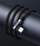 Кабель Ugreen US176 Angled USB 2.0 to Angled USB-C Cable Nickel Plating Aluminum Shell 3 A 3 м Black (UGR-70875) - изображение 4