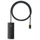 USB-хаб 4in1 Baseus Lite Series 4-port Type-C to 4xUSB-A 3.0 1.0м BS-OH016 черный (WKQX030401) - изображение 1