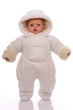 Комбинезон на меху Babykroha без логотипа молочный 74 см (51186) - изображение 1