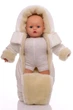 Комбинезон на меху Babykroha без логотипа молочный 74 см (51186) - изображение 3