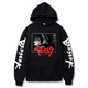 Худі з принтом Аніме Берсерк / Гатс XXL Чорний (H000094-B-XXL) - зображення 1