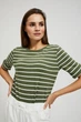 Жіночий лонгслів MOODO 4312 46 XXXL хакі - изображение 1