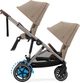 Універсальна коляска для двійні 2 в 1 Cybex e-Gazelle S TPE Almond Beige - зображення 2