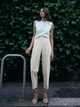 Брюки женские Zara 7102/622 M Бежевые (07102062251031) - изображение 2