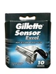 Змінні катриджі (касети) для гоління Gillette Sensor Excel 10 шт. - зображення 1