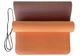 Коврик для йоги и фитнеса (йога мат ТПЕ) EasyFit TPE+TC 183х61см 6мм толщиной двухслойный персиковый-коричневый - изображение 2