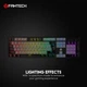 Игровая проводная механическая клавиатура Fantech ATOM MK886V2 Blue Switch c RGB подсветкой Black - изображение 6