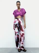 Футболка женская Zara 8578/573 S Фиолетовая (08578573603024) - изображение 3