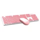 Беспроводная клавиатура с мышью для пк и ноутбука TWolf TF770 USB 2.4Гц (UkrEn) Pink - изображение 1