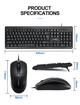Проводная клавиатура с мышью TWolf TF500 UA/ENG раскладка Black - изображение 12
