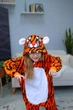 Піжама кігурумі Kigurumi для дівчинки Тигр Помаранчевий на зріст 100 - 110 см (202441) - зображення 4