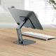 Підставка-тримач Baseus LUSZ000113 для Вашого телефону або планшета Desktop Biaxial Foldable Metal Stand (for Tablets) - зображення 5