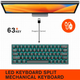 Чёрная проводная механическая игровая клавиатура TWolf T60 Blue Switch. - изображение 3