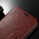 Чохол книжка для iPhone X та iPhone XS магніт хлястик прошита Vintage brown - изображение 3