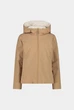 Жіноча двостороння куртка СМР REVERSE JACKET FIX HOOD TWILL 34K0026-P814-38 Бежевий - зображення 1