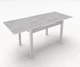 Обідній розкладний стіл Fusion furniture Марсель 900 Білий/Бетонний камінь - зображення 2