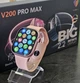 Смарт-часы Smar Watch BIG V200 Pro Max 45 мм голосовой вызов, уведомления с соц сетей Pink - изображение 2