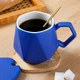 Подарочный набор чашка+ложка Синий - изображение 4