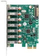 Karta rozszerzeń DeLOCK PCIe2.0 x1 - 7 x USB 3.2 Gen 1 (4043619901043) - obraz 3