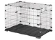 Металлическая клетка для больших собак весом до 40 кг Ferplast DOGGY HUB 105 NERO, 106x69x70 см - изображение 1