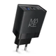 Зарядний пристрій мережевий MAKE 18W QC3.0 + 2.4A Black - изображение 1