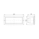 Светильник 60W 230V E27 IP54 прямоугольный 234х80х100мм белый [LNPP0-3102-1-060-K01] НПП3102 - изображение 2