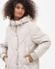 Куртка жіноча пальто зимовий Біо-пух DuPont Sorona original Viva-Wear 8800 42 бежевий 8800-2 - зображення 4
