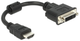 Adapter Delock HDMI - DVI 20 cm Black (4043619653270) - obraz 1